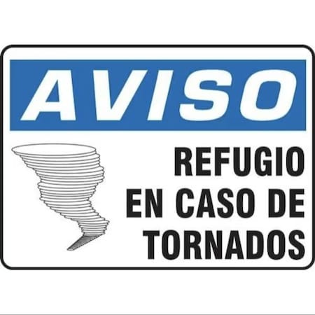 Accuform OSHA NOTICE Safety Sign TORNADO SHMFEX800VA SHMFEX800VA